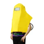 Blue Eagle NP505 Air Supplied Spray Painting Safety Hood, Air Feed Helmet with Shoulder Protector, All Round Protection against Dust, Paint and Solvents - Image 3