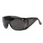 Blue Eagle PS09B3 Polycarbonate Safety Glasses, Grey Lenses & Frame, Impact Resistant &  Scratch Resistant Eyeglasses Goggles for Work, Lab, Construction