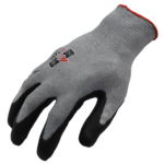 INXS T-34PU12-TS Cut Resistant Safety Work Gloves, Puncture Resistant, 13 Gauge PE Shell Knit with Black PU Coating on Palm, Hybrid Armorgard™ 10TEX, ANSI CUT A4