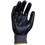 INXS T-5000 Cut Resistant Safety Work Gloves, Puncture Resistant, 13 Gauge Glass Fiber Knit with Ultra-Fine Foam Nitrile Coating on Palm, Hybrid Armorgard 10TEX, ANSI CUT A5, Medium Cut Protection - Image 4