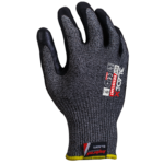 INXS T-5000 Cut Resistant Safety Work Gloves, Puncture Resistant, 13 Gauge Glass Fiber Knit with Ultra-Fine Foam Nitrile Coating on Palm, Hybrid Armorgard 10TEX, ANSI CUT A5, Medium Cut Protection - Image 3