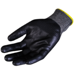 INXS T-5000 Cut Resistant Safety Work Gloves, Puncture Resistant, 13 Gauge Glass Fiber Knit with Ultra-Fine Foam Nitrile Coating on Palm, Hybrid Armorgard 10TEX, ANSI CUT A5, Medium Cut Protection - Image 2