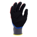INXS TPRP022 Impact Resistant Protective Work Gloves, Abrasion Resistant, Dual Sandy Nitrile, TPR Full Finger & Knuckle, 15 Gauge Nylon Shell, Liquid & Water Resistant - Image 4