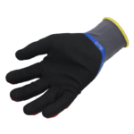 INXS TPRP022 Impact Resistant Protective Work Gloves, Abrasion Resistant, Dual Sandy Nitrile, TPR Full Finger & Knuckle, 15 Gauge Nylon Shell, Liquid & Water Resistant - Image 2