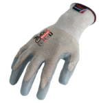 INXS V-2006 Cut Resistant Safety Work Gloves, Puncture Resistant, 18 Gauge HPPE/Basalt Liner with PU Coating on Palm, Hybrid Armorgard™ Volkanix Fiber, ANSI CUT A4, Light & Medium Cut Protection