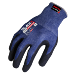 INXS V-4003 ANSI CUT A3 Cut Resistant Safety Work Gloves, Puncture Resistant, 18 Gauge HPPE/Basalt Liner with Micro Foam Nitrile Coating on Palm, Hybrid Armorgard™ Volkanix Fiber