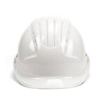 XYEHS Construction Adjustable Safety Helmet, Vented Hard Hat with Rain Through, Impact Resistant, Half Brim Cap with Imported ABS Shell, Push-on Button Adjustment - Image 5