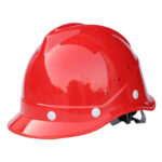 XYEHS V-Gard Construction Safety Helmet, Hard Hat, Vented Cap with Fiberglass Shell, Impact Resistant, Half Brim, Adjustable Strap