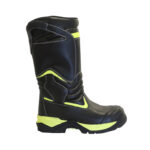 XYEHS Enhanced Fire Fighting Protective Boots, Firefighter Heat Resistant Rescue Safety Footwear, Non-Slip, Puncture Resistant, Waterproof Shoes