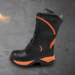 XYEHS Fire Fighting Rescue Boots Heat Resistant Safety Footwear, Non-Slip, Puncture Resistant, Waterproof Safety Shoes for Firefighter - Image 2