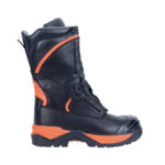 XYEHS Fire Fighting Rescue Boots Heat Resistant Safety Footwear, Non-Slip, Puncture Resistant, Waterproof Safety Shoes for Firefighter