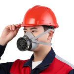 XYEHS 100A-G Reusable Half Respirator Gas Mask with ≥95% Gas Filter Cartridge, Face Cover Face Shield for Gases, Dust, Vapors, Chemicals, Paint, Spray - Image 3