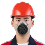 XYEHS 100A-G Reusable Half Respirator Gas Mask with ≥95% Gas Filter Cartridge, Face Cover Face Shield for Gases, Dust, Vapors, Chemicals, Paint, Spray - Image 2