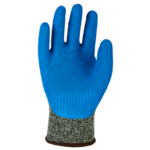 HANVO LB043 ANSI CUT A4 Cut Resistant Thermal Work Gloves, Abrasion Resistant, High Dexterity Gardening Gloves, Wrinkled Latex Dipped Palm, 10 Gauge Composite Fiber Shell - Image 2