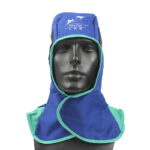 XYEHS 23-6680 Safety Hood Welding Helmet with Neck Shoulder Drape, Protective Work Cap Hat, Flame Retardant Cotton, Heat Resistant, Neck & Head All Round Protection - Image 2