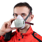 XYEHS 307GA Reusable Half Respirator Dust Mask with ≥95% Dust Filter Cotton, Food Grade Silicone Face Cover Face Shield for Woodworking, Painting, Machine Polishing, Welding - Image 3