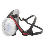 XYEHS 308A-D Reusable Half Respirator Mask with 2x Dust Fliter Cartridges & 2x ≥95% Dust Filter Cotton, Face Cover Face Shield for Woodworking, Painting, Machine Polishing, Welding - Image 5