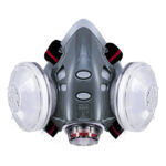 XYEHS 308A-D Reusable Half Respirator Mask with 2x Dust Fliter Cartridges & 2x ≥95% Dust Filter Cotton, Face Cover Face Shield for Woodworking, Painting, Machine Polishing, Welding - Image 3