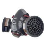 XYEHS 308A-G Reusable Half Respirator Mask with 2x ≥95% Gas Filter Cartridges, Face Cover Face Shield for Gases, Dust, Vapors, Chemicals, Paint, Spray - Image 4