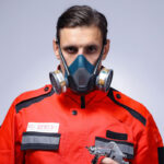 XYEHS 610-G7 Reusable Gas & Particulate Dual-Filtration Half Respirator Mask with 2x 95% Gas Fliter Cartridges, 2x ≥95% Dust Filter Cottons & 2 Filter Cotton Covers for Gases, Dust, Vapors, Chemicals, Paint, Spray - Image 2