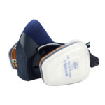 XYEHS 730G-QG7 Reusable Gas & Particulate Dual-Filtration Half Respirator Mask with 2x 95% Gas Fliter Cartridges, 2x ≥95% Dust Filter Cottons & 2 Filter Cotton Covers for Gases, Dust, Vapors, Chemicals, Paint, Spray - Image 2