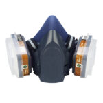 XYEHS 730G-QG7 Reusable Gas & Particulate Dual-Filtration Half Respirator Mask with 2x 95% Gas Fliter Cartridges, 2x ≥95% Dust Filter Cottons & 2 Filter Cotton Covers for Gases, Dust, Vapors, Chemicals, Paint, Spray - Image 3