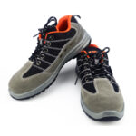 INXS 91510 Suede Cowhide & Mesh Fabric Safety Work Shoes, Impact & Puncture Resistant Steel Toe Work Sneakers, Anti-Slip Footwear for Industrial Construction