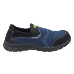 INXS 94607 Lightweight Suede Microfiber & Oxford Cloth Safety Work Shoes, Impact & Puncture Resistant Work Sneakers, Anti-Static & Anti-Slip Footwear, Breathable & Comfort Fit - Image 4