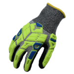 INXS ALPHA Cut & Impact Resistant Safety Work Gloves, Reinforced Forefinger & Thumb, Sandy Nitrile Dipped Coating Palm,TPR Full Finger & Knuckle, 13 Gauge Composite Knitted, Touchscreen