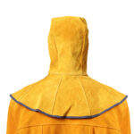 XYEHS AP-3000Y Cowhide Leather Welding Safety Hood with Neck Shoulder Drape, Protective Work Cap Hat, Flame Retardant Cotton, Heat Resistant Helmet, Neck & Head All Round Protection - Image 2