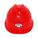 XYEHS AY9805K V-Gard Mining Safety Hard Hat with Lamp Bracket, Anti-Static Helmet, Construction Protective Cap with Flame Rretardant PC Shell, Impact Protection, Half Brim Vented, Adjustable Strap