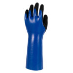 HANVO CKX800 36cm Dual Layered Full Nitrile Coating Chemical Resistant Gloves, Oil & Water Resistant, Micro-Foam Nitrile Palm, Flat Nitrile Knuckle & Arm, 18 Gauge Nylon Lining