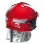 XYEHS F1XF Fire Helmet with Integrated Lighting Module, Rescue Anti-Impact Firefighter Protection Hard Hat, Thermoplastic Shell, Face Screen, Aluminum Foil Shawl - Image 2