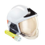 XYEHS F1XF Fire Helmet with Integrated Lighting Module, Rescue Anti-Impact Firefighter Protection Hard Hat, Thermoplastic Shell, Face Screen, Aluminum Foil Shawl