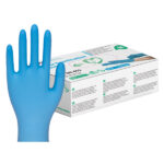 XYEHS G01 Eco-friendly Biodegradable Nitrile Disposable Safety Gloves, Chemical Resistant, Powder Free, Latex Free for Food, Health, Cleaning