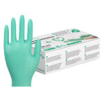 XYEHS G05 Eco-friendly Biodegradable Nitrile Disposable Safety Gloves, Chemical Resistant, Powder Free, Latex Free for Food, Health, Cleaning