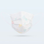 XYEHS KF-C P02 Type I Breathable Kids Face Mask, 3-Ply High-Density Filtration, Disposable Half Facial Mask, Filtration Efficiency ≥95%, Free of Glass Fiber, Latex, Plant Pattern - Image 2