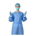 XYEHS KF-IG A01 Disposable Surgical Isolation Gown with Long Sleeves, SMS Non-Woven Fabric, Knitted Cuffs, Medical & Industrial PPE Protective Workwear