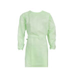 XYEHS KF-IG AP2G Biodegradable Disposable Isolation Gown with Sleeves, Medical & Industrial PPE Protective Workwear, Elastic Wrists, Neck & Waist Ties