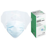 XYEHS KF-J P01(R) Type IIR Tie-On Face Mask with Detachable Anti-Fog Eye Shield, Single Use, 3 Ply Disposable Medical Surgical Facial Mask, Filtration Efficiency ≥98%, Adjustable Headband, Hidden Bridge Crossbar, Non-Sterile