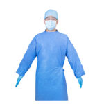 XYEHS KF-SG A01(EO) Disposable Surgical Isolation Gown with Long Sleeves, Knitted Cuffs, Velcro Necking, Medical & Industrial PPE Protective Workwear