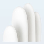 XYEHS KG-1304 9" Disposable Sterile and Clean-Room Nitrile Gloves, Class 100/ISO 5, Textured Fingertip, Beaded Cuff, Surface-Chlorinated, Latex-Free, Water & Oil Repellen - Image 2