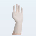 XYEHS KG-2201R 265mm 12mil Disposable Sterile and Clean-Room Latex Rubber Gloves, Class 100/ISO 5, Textured Finger & Palm, Beaded Cuff, Water & Oil Repellent - Image 2