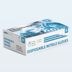 XYEHS KG1101-D Disposable Nitrile Industrial Safety Gloves, Industrial & Medical Gloves, Anti-Static, Textured Fingertips, Surface-Chlorinated, Beaded Cuff, Powder Free, Latex Free, Non-Sterile - Image 4