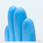 XYEHS KG1101 11" Extra Strong Disposable Industrial Nitrile Safety Gloves, Anti-Static, Beaded Cuff, Powder Free, Latex Free, Silicon-Free - Image 2