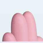 XYEHS KG1106 Medical Nitrile Gloves, Industrial & Food-Grade Safety Gloves, Textured Fingertips, Surface-Chlorinated, Beaded Cuffs, Non-sterile, Powder Free, Latex Free - Image 2