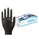 XYEHS KG1303-D Diposable Industrial Nitrile Gloves, Food-Grade Versatile Gloves, Textured Fingertips, Anti-Static, Latex Free, Silicon-Free