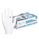 XYEHS KG1304 Precise Diposable Medical Nitrile Gloves, Textured Fingertips, Anti-Static, Latex Free, Silicon-Free, Non-Sterile, Industrial & Food Grade