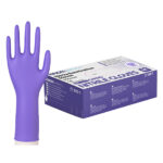 XYEHS KG1802 12" Extended Cuff Disposable Medical Nitrile Safety Gloves, Chemotherapy Resistant, Beaded Cuff, Non-sterile, Powder Free, Latex Free for Food, Health