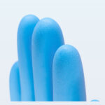 XYEHS KS-ST-RT021(455) Disposable Nitrile Medical Examination Safety Gloves, Industrial & Food Grade Gloves, Anti-Static, Textured Finger, Beaded Cuff, Powder Free, Latex Free, Non-Sterile - Image 2